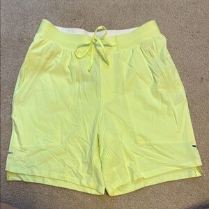 Lululemon Neon Yellow Athletic Shorts